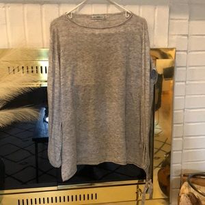 Heather grey knit zara sweater
